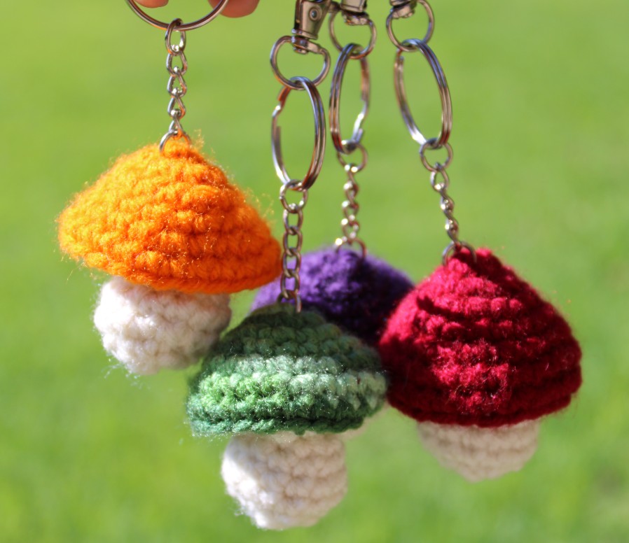 Popable Mushroom Keychain